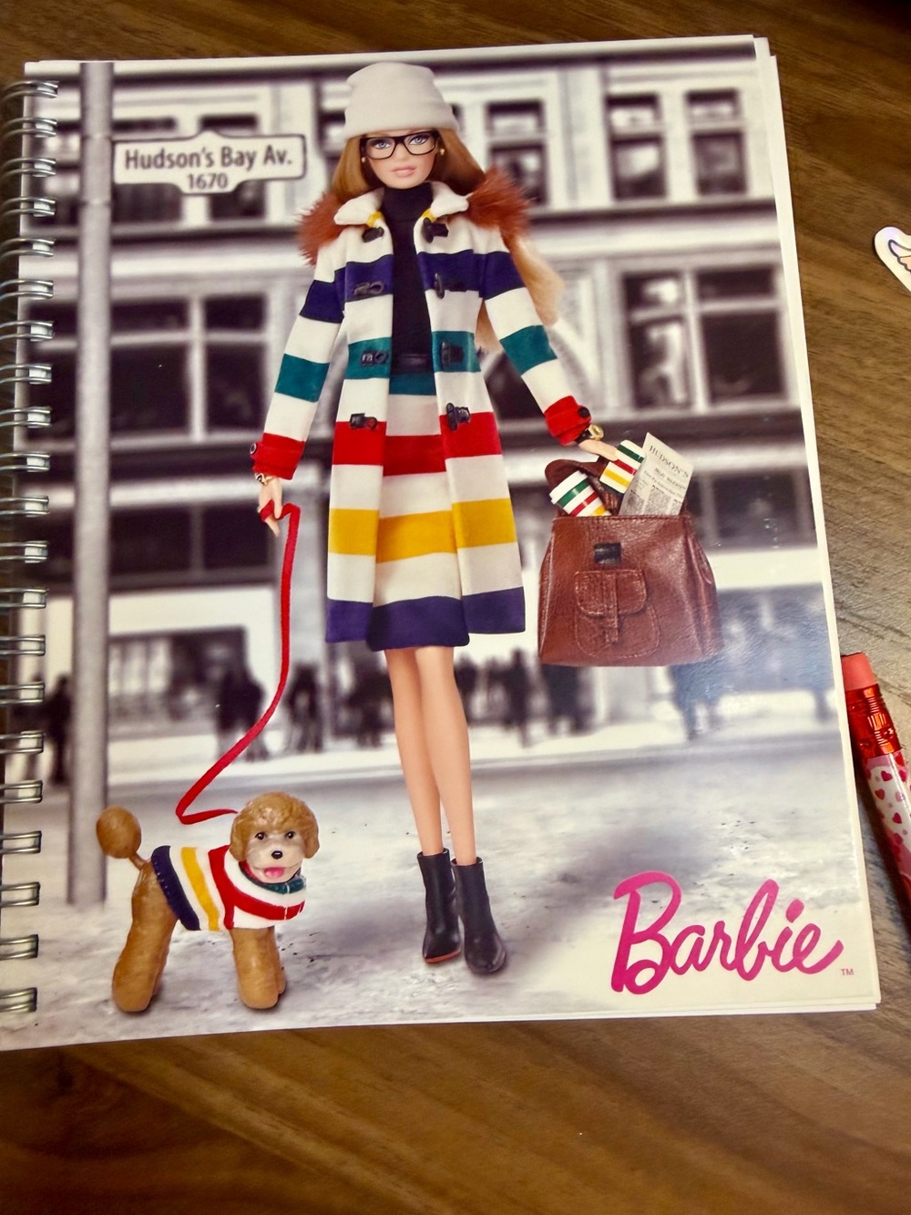 Stationary Set Featuring Hudson's Bay Barbie!